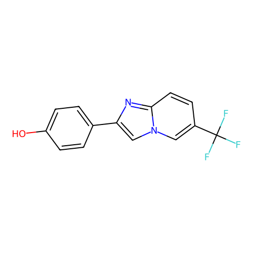 4-[6-(Trifluoromethyl)imidazo[1,2-a]pyridin-2-yl]phenol structure