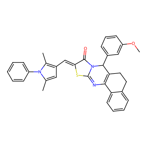 C34H29N3O2S structure
