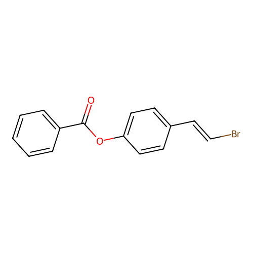 [4-(2-Bromoethenyl)phenyl] benzoate structure
