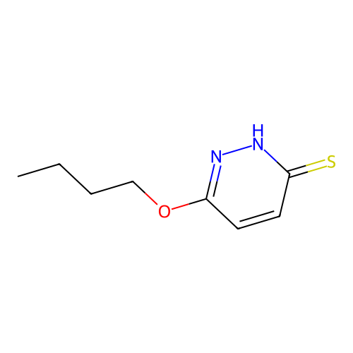 6-Butoxy-2-hydropyridazine-3-thione structure