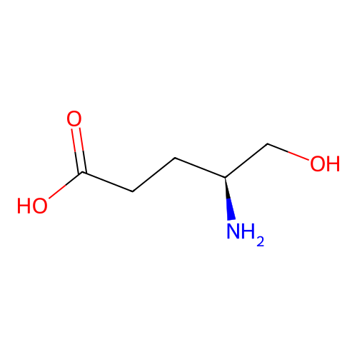 (4S)-4-Amino-5-hydroxypentanoic acid structure