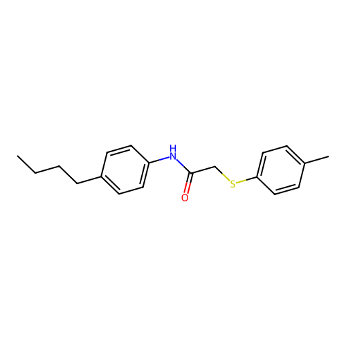 N-(4-butylphenyl)-2-[(4-methylphenyl)sulfanyl]acetamide structure