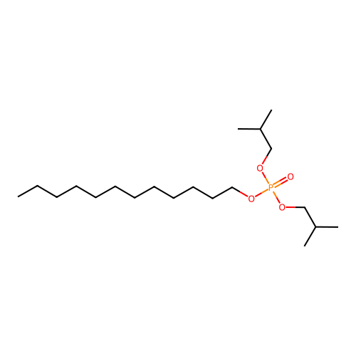 Dodecyl bis(2-methylpropyl) phosphate structure