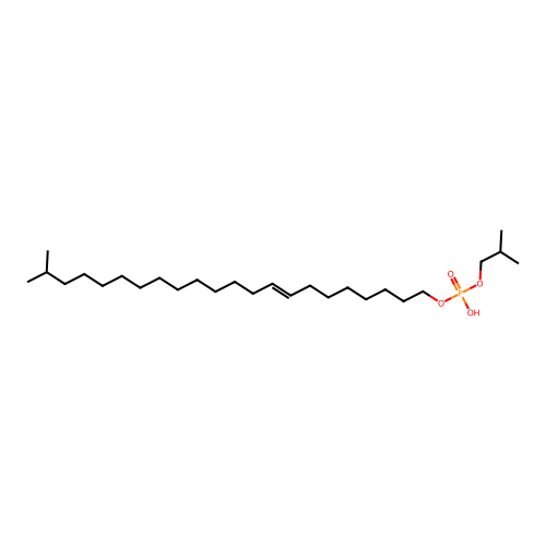 [(E)-21-methyldocos-8-enyl] 2-methylpropyl hydrogen phosphate structure