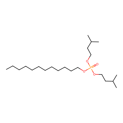 Dodecyl bis(3-methylbutyl) phosphate structure