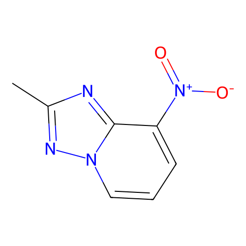 [1,2,4]Triazolo[1,5-a]pyridine, 2-methyl-8-nitro- structure