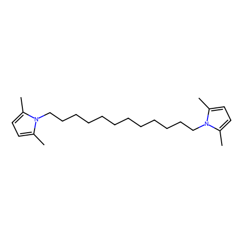 1,1'-Dodecane-1,12-diylbis(2,5-dimethyl-1h-pyrrole) structure