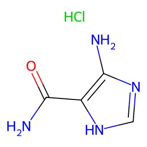 5-Aminoimidazole-4-carboxamide hydrochloride structure