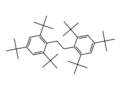 1,3,5-Tritert-butyl-2-[2-(2,4,6-tritert-butylphenyl)ethyl]benzene structure