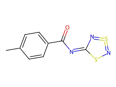 N-(1,3lambda4-dithia-2,4-diazacyclopenta-2,3-dien-5-ylidene)-4-methylbenzamide structure