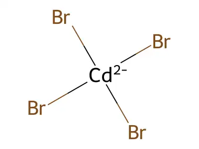 Tetrabromocadmium(2-) structure