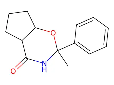 2-Methyl-2-phenylhexahydrocyclopenta[e][1,3]oxazin-4(4aH)-one structure