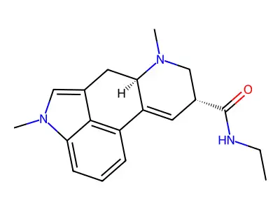 Ergoline-8-beta-carboxamide, 9,10-didehydro-1,6-dimethyl-N-ethyl- structure