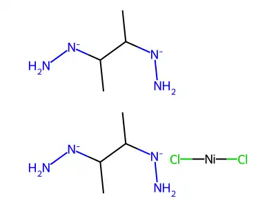 Bis(amino(3-aminoazanidylbutan-2-yl)azanide);dichloronickel structure