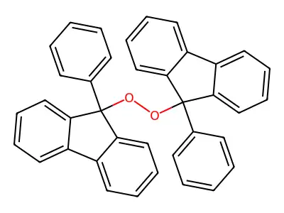 9-Phenyl-9-(9-phenylfluoren-9-yl)peroxyfluorene structure