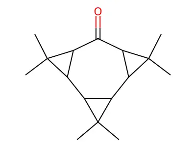 3,3,6,6,10,10-Hexamethyltetracyclo[7.1.0.0~2,4~.0~5,7~]decan-8-one structure