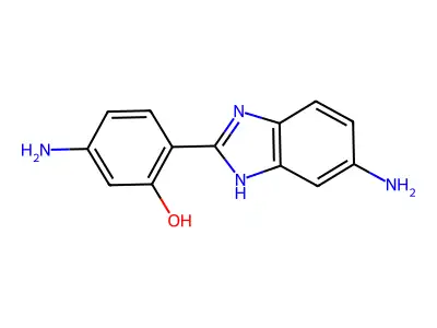 5-amino-2-(5-amino-1H-benzimidazol-2-yl)phenol structure