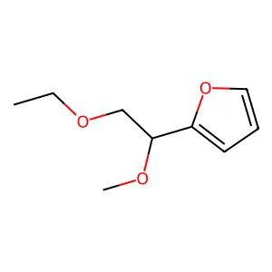 2-(2-Ethoxy-1-methoxyethyl)furan structure