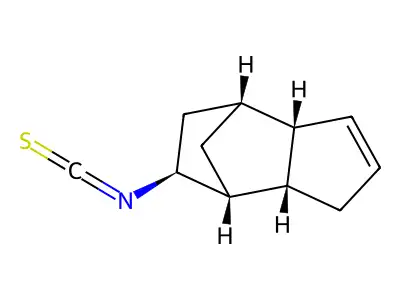 (1R,2S,6R,7R,8R)-8-isothiocyanatotricyclo[5.2.1.02,6]dec-3-ene structure