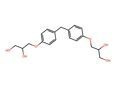 3-[4-[[4-(2,3-Dihydroxypropoxy)phenyl]methyl]phenoxy]propane-1,2-diol structure
