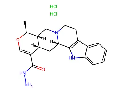 Tetrahydroalstonique acide hydrazide dichlorhydrate structure