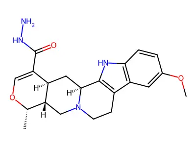 10-Methoxy raubasinique acide hydrazide structure