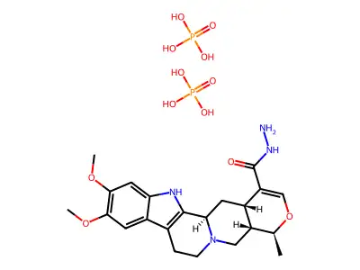 10,11-Dimethoxy-3-isotetrahydroalstonique acide hydrazide diphosphate [French] structure