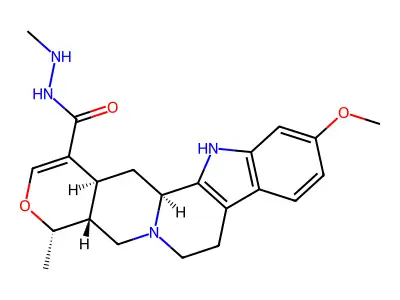 11-Methoxy raubasinique acide N'-methylhydrazide structure