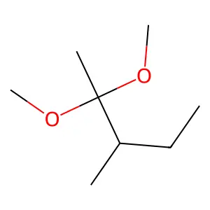 3-Methyl-2-pentanone dimethylacetal structure