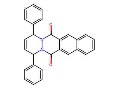 1,4-Diphenyl-1,4-dihydrobenzo[g]pyridazino[1,2-b]phthalazine-6,13-dione structure