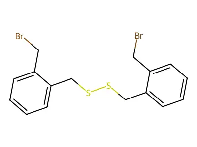 1,1'-[Disulfanediylbis(methylene)]bis[2-(bromomethyl)benzene] structure