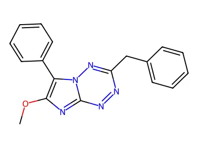 3-Benzyl-7-methoxy-6-phenylimidazo[1,2-b][1,2,4,5]tetrazine structure