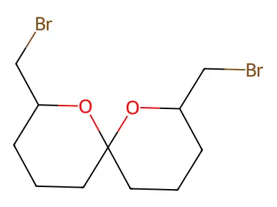 2,8-Bis(bromomethyl)-1,7-dioxaspiro[5.5]undecane structure