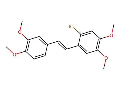 1-Bromo-2-[2-(3,4-dimethoxyphenyl)ethenyl]-4,5-dimethoxybenzene structure