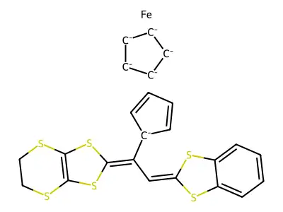 CAS 7241-77-2 - C24H18FeS6-6 structure