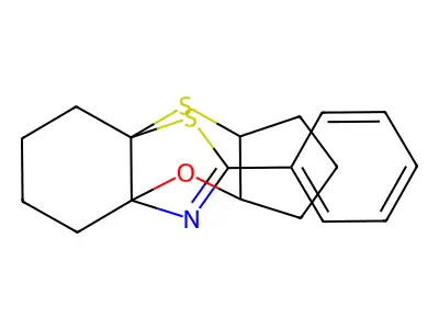11-Phenyloctahydro-1H-8a,4a-(epithiomethenoazeno)benzo[b]cyclopenta[e][1,4]oxathiine structure