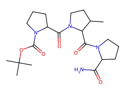 1-(tert-Butoxycarbonyl)prolyl-3-methylprolylprolinamide structure