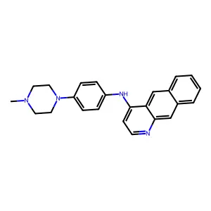 Benzo(g)quinolin-4-amine, N-(4-(4-methyl-1-piperazinyl)phenyl)- structure
