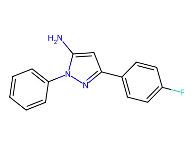 3-(4-Fluorophenyl)-1-phenyl-1H-pyrazol-5-amine structure