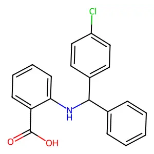 2-{[(4-Chlorophenyl)(phenyl)methyl]amino}benzoic acid structure