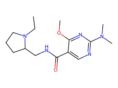 2-n-[methyl]-4-methoxy-5-pyrimidinecarboxamide structure