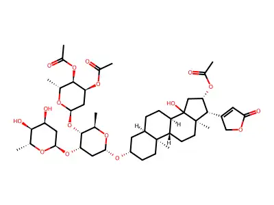 Gitoxin, triacetate structure