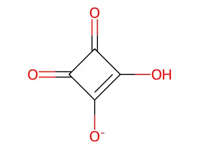 2-Hydroxy-3,4-dioxocyclobut-1-en-1-olate structure