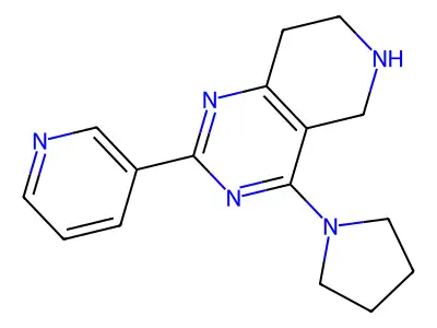2-Pyridin-3-yl-4-pyrrolidin-1-yl-5,6,7,8-tetrahydropyrido[4,3-d]pyrimidine structure