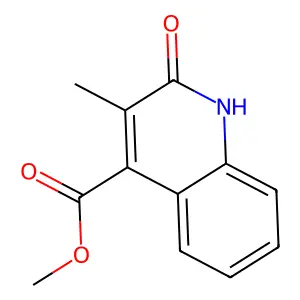 Methyl 3-methyl-2-oxo-1,2-dihydro-4-quinolinecarboxylate structure