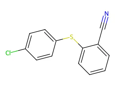 2-[(4-Chlorophenyl)thio]benzonitrile structure