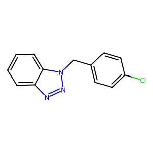 1-[(4-Chlorophenyl)methyl]-1H-1,2,3-benzotriazole structure