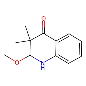 2,3-Dihydro-2-methoxy-3,3-dimethyl-4(1H)-quinolinone structure