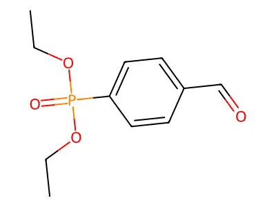 Diethyl (4-formylphenyl)phosphonate structure