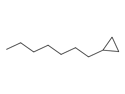 Heptyl-cyclopropane structure